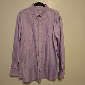 Peter Millar Men's 100% Cotton Button Down Shirt Long Sleeve Purple XL